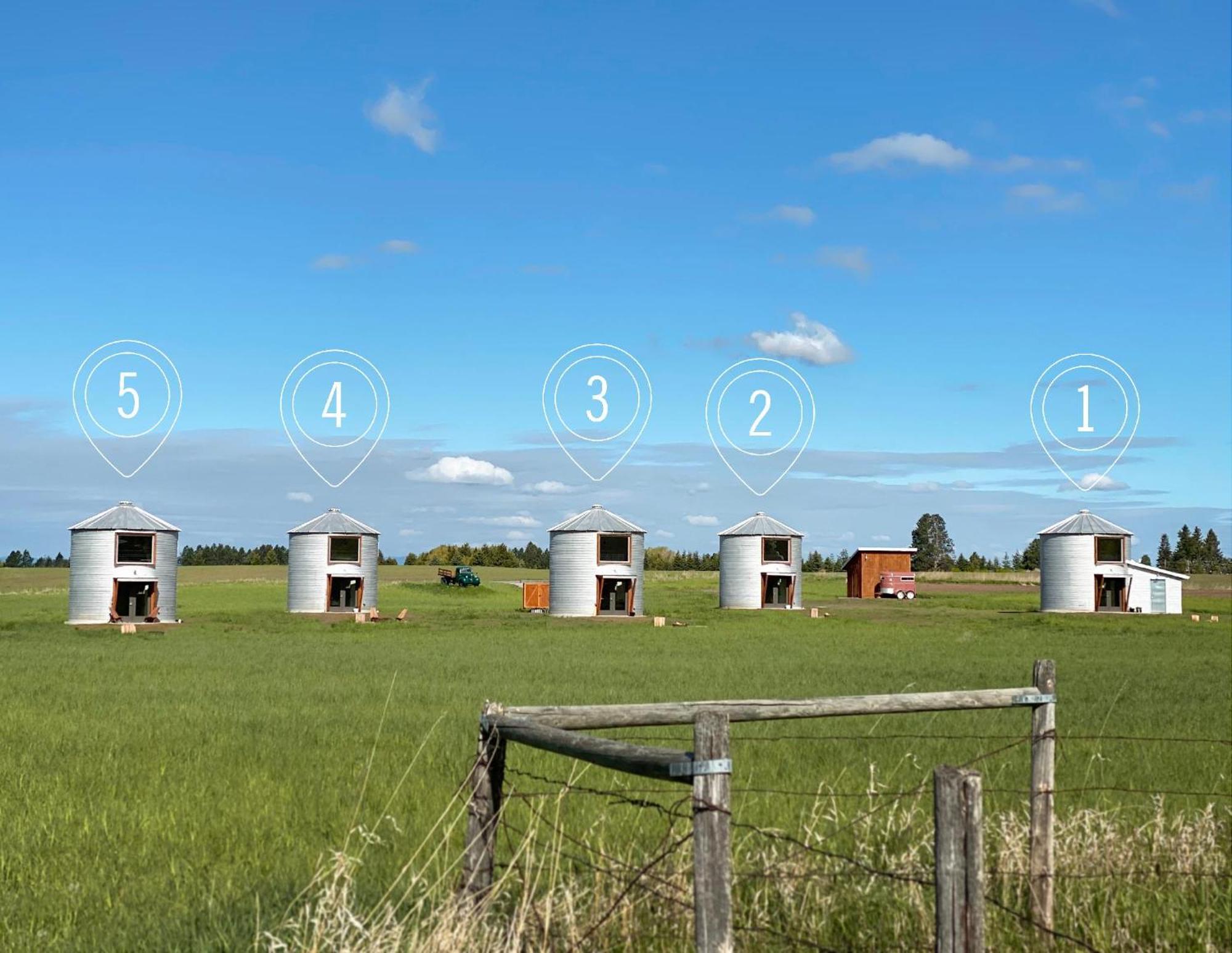 Clark Farm Silos - 5 Silo Mountain View Retreat Kalispell Exterior foto